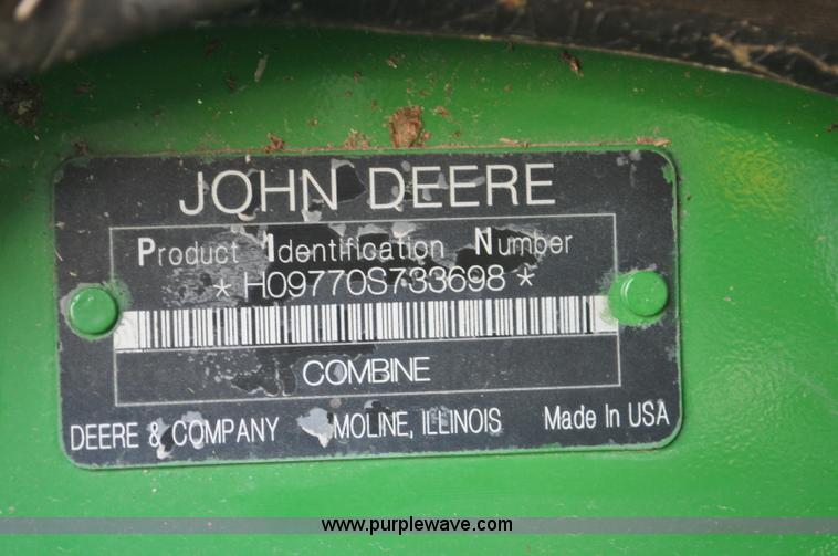 image for item G6138 2009 John Deere 9770 STS 2WD combine