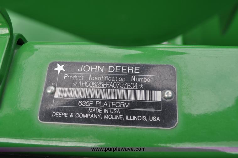 image for item G6140 2010 John Deere 635F HydraFlex head