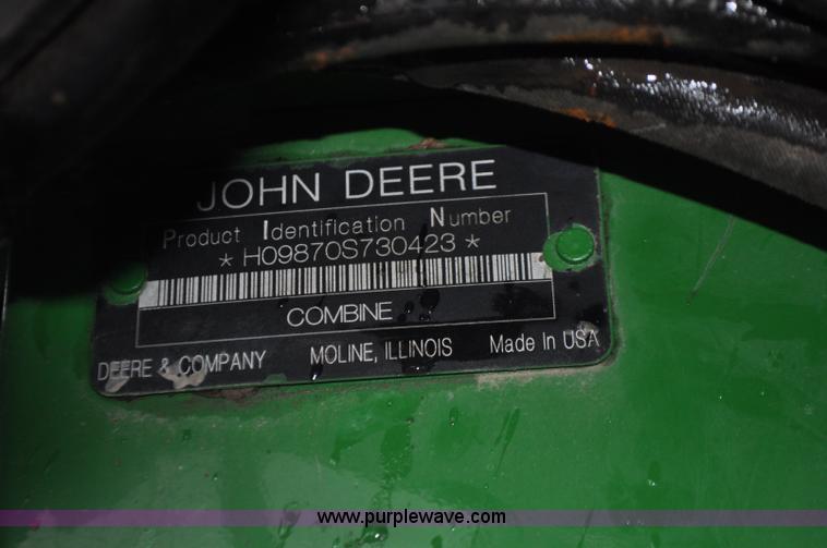 image for item G6141 2009 John Deere 9870 STS 2WD combine