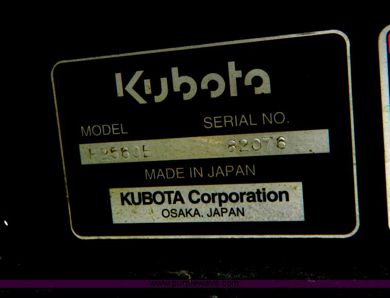image for item AD9731 Kubota F2560 lawn mower
