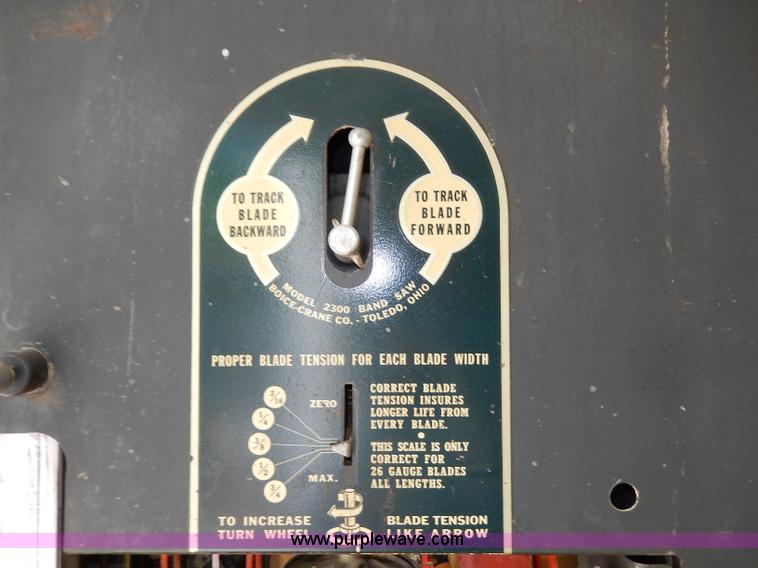 image for item AW9700 Boice Crane band saw