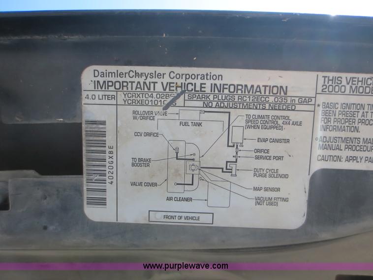 image for item E5507 2000 Jeep Grand Cherokee Laredo SUV