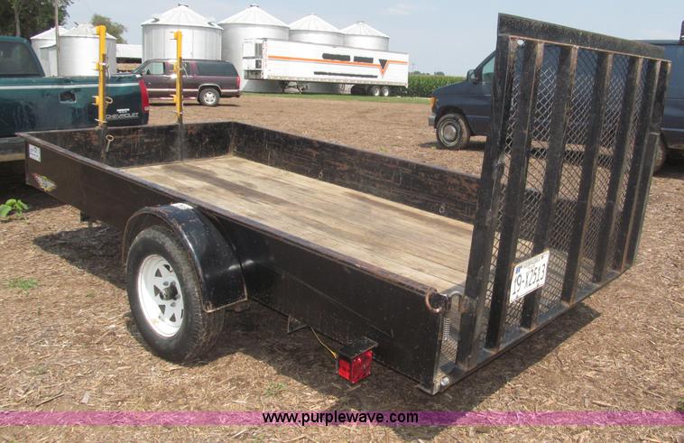 image for item F7079 2003 H&H flatbed utility trailer