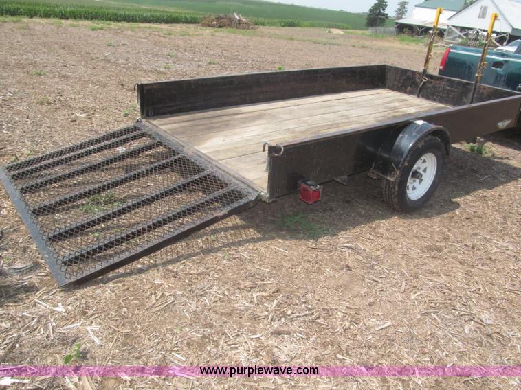 image for item F7079 2003 H&H flatbed utility trailer