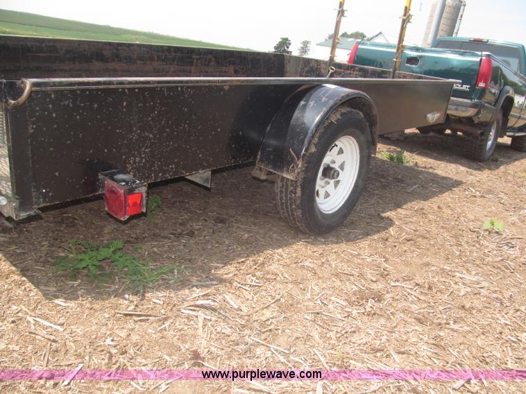 image for item F7079 2003 H&H flatbed utility trailer