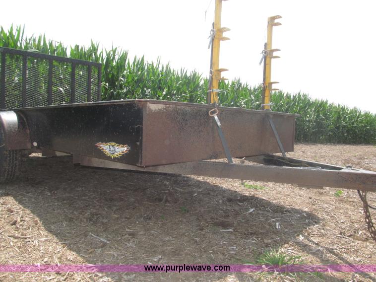 image for item F7079 2003 H&H flatbed utility trailer