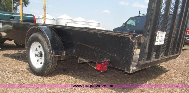 image for item F7079 2003 H&H flatbed utility trailer