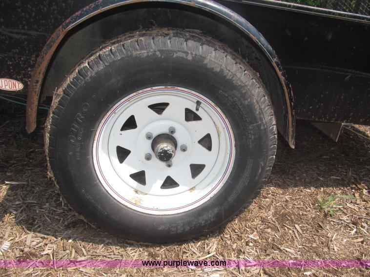 image for item F7079 2003 H&H flatbed utility trailer