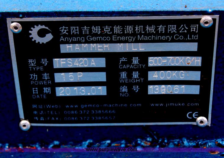 image for item H6597 *Hammer mill and pellet mill