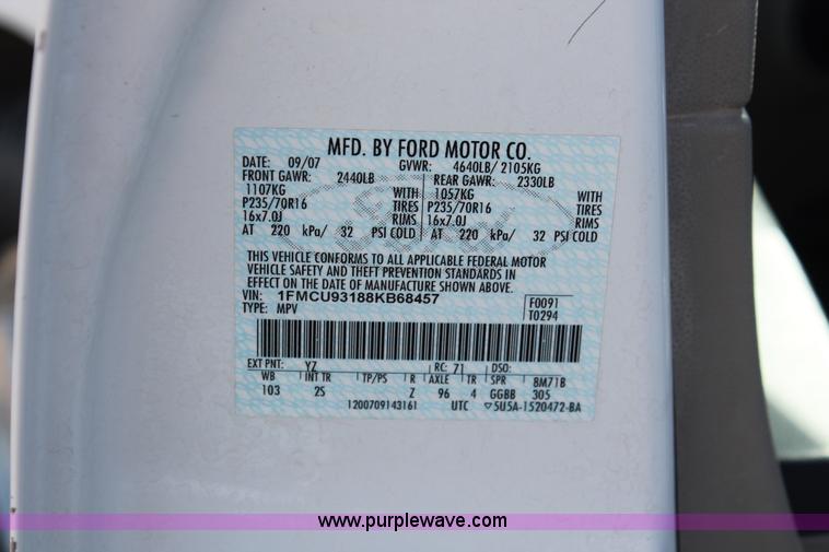 image for item I7813 2008 Ford Escape XLT SUV