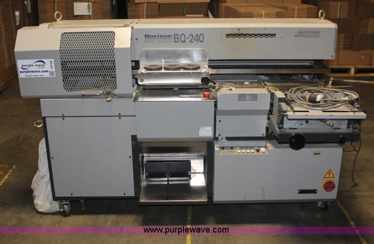 image for item I8152 Horizon BQ-240 perfect bound book binder