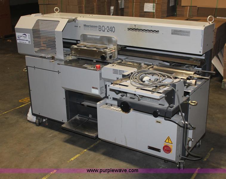 image for item I8152 Horizon BQ-240 perfect bound book binder