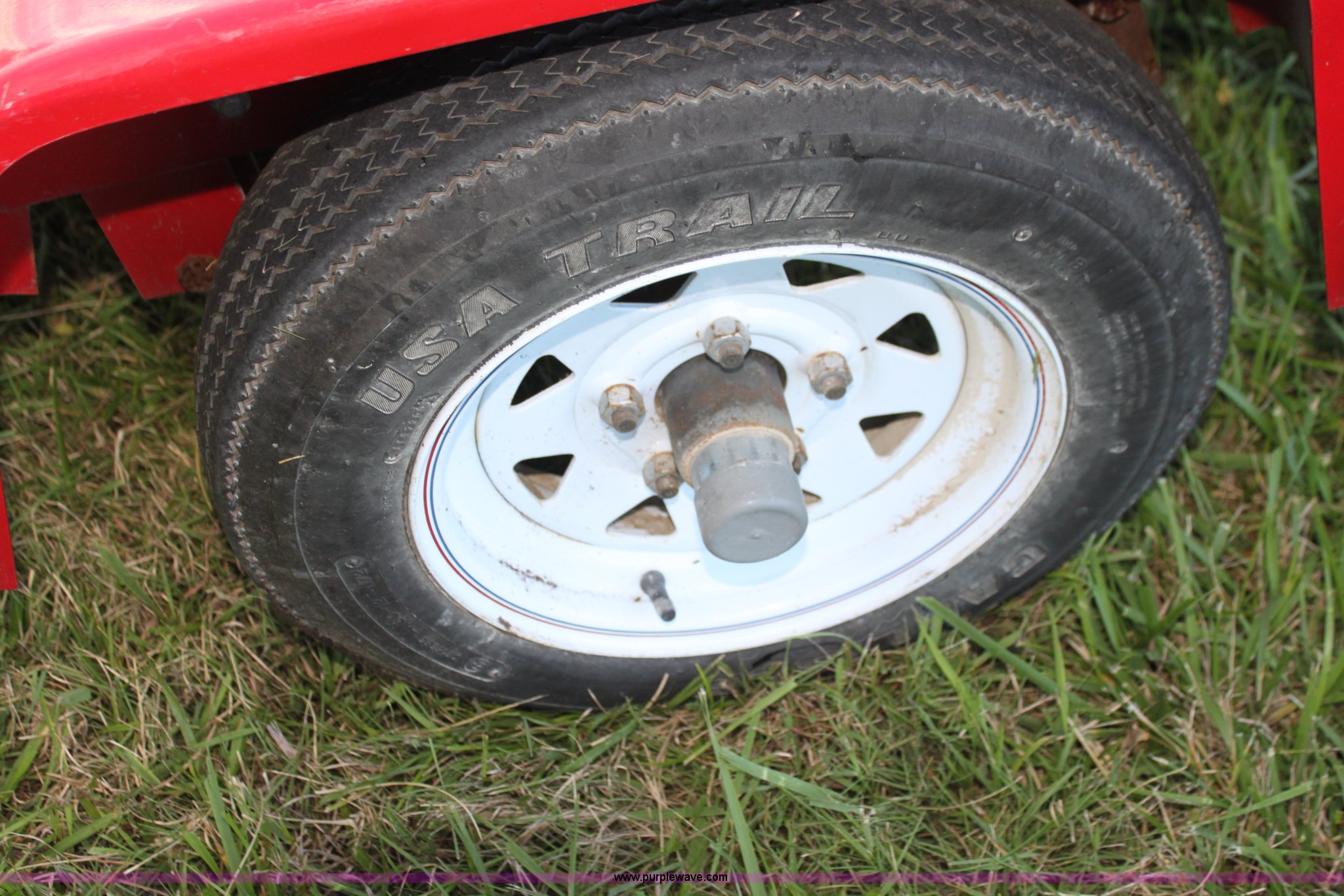 8' x 5' single axle tilt deck trailer in Augusta, KS Item C1329 sold