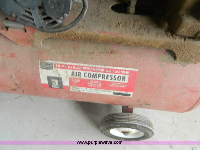 image for item AD9165 Sears air compressor