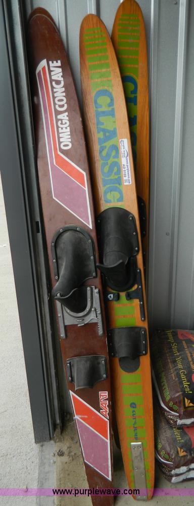 image for item AD9169 (2) sets of wood water skis