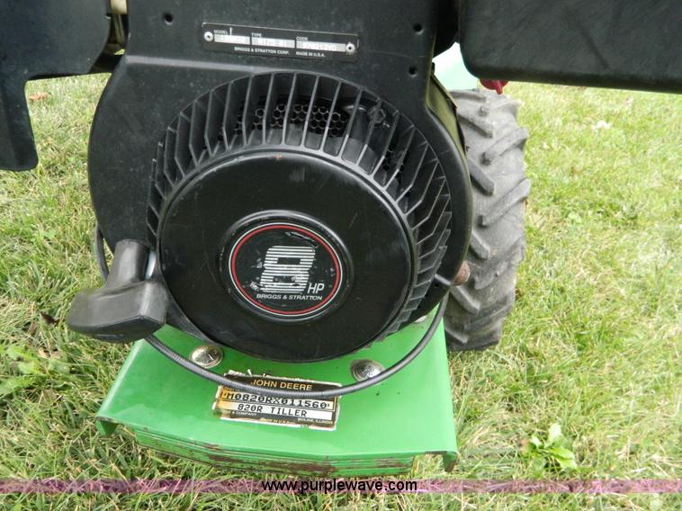 image for item AD9185 John Deere 820R rear tine tiller