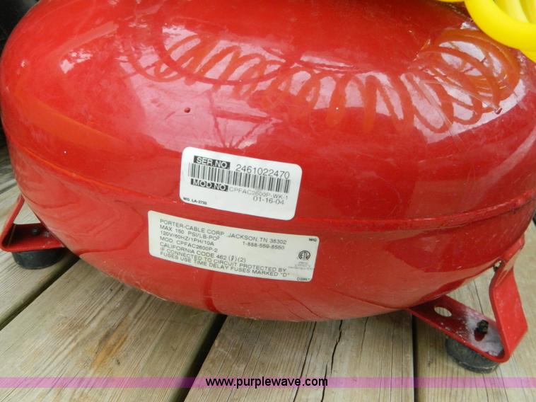 image for item AD9186 Porter Cable pancake compressor