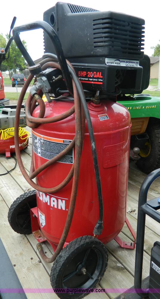 image for item AD9187 Craftsman 20 gallon air compressor