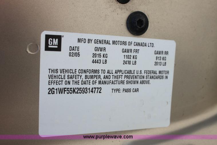 image for item G4111 2005 Chevrolet Impala