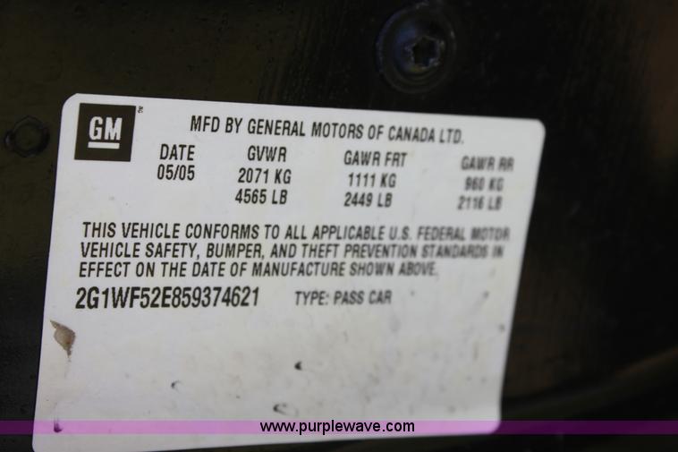 image for item G4116 2005 Chevrolet Impala