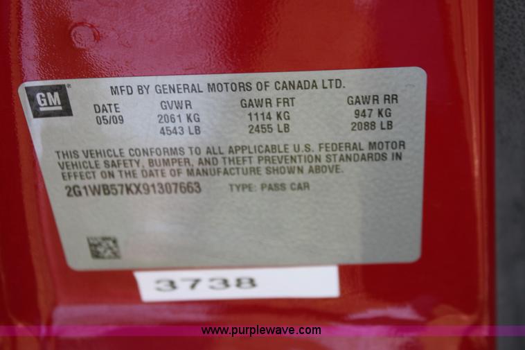 image for item G4117 2009 Chevrolet Impala LS