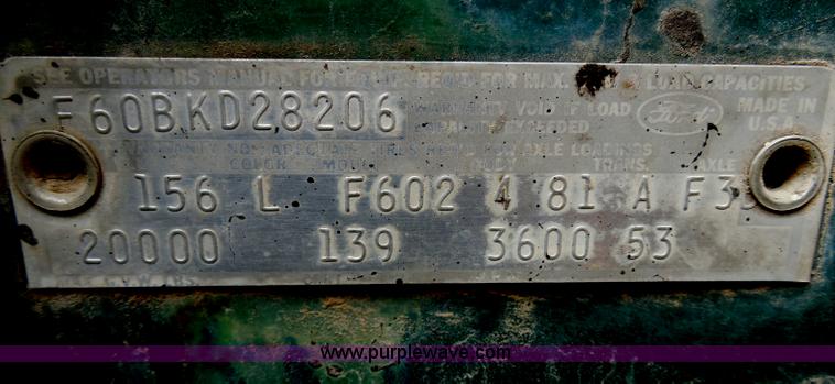 image for item H3204 1968 Ford 600 dump truck