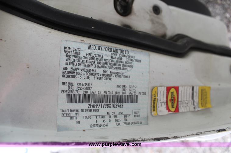 image for item H6578 2008 Ford Crown Victoria Police Interceptor