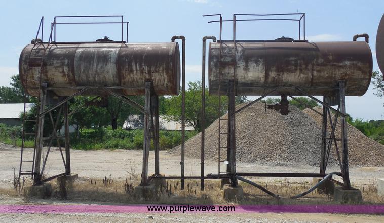 image for item H9847 (2) overhead steel oil tanks