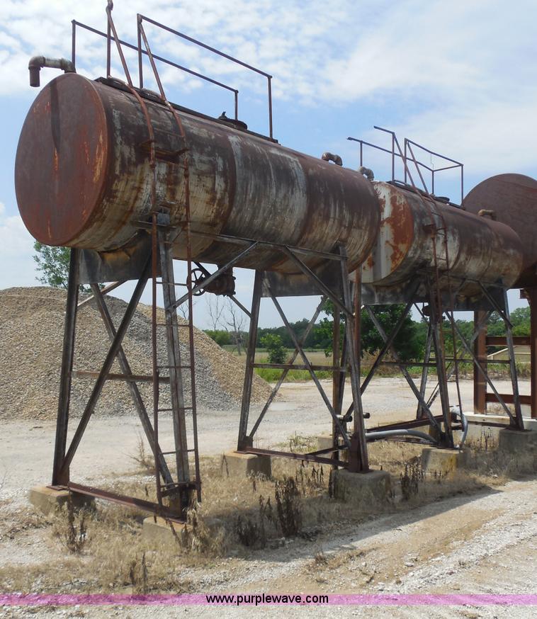 image for item H9847 (2) overhead steel oil tanks