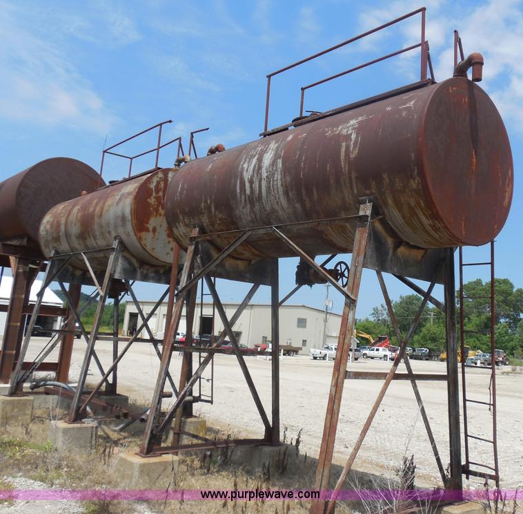 image for item H9847 (2) overhead steel oil tanks