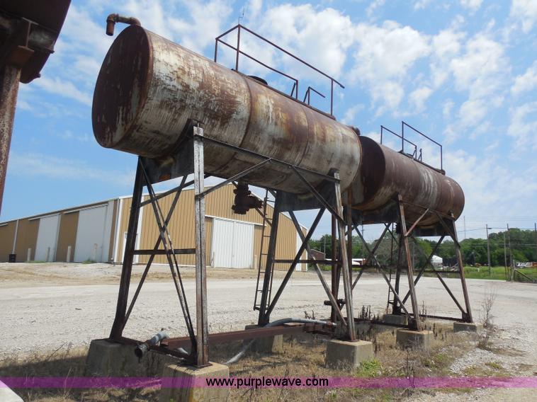 image for item H9847 (2) overhead steel oil tanks