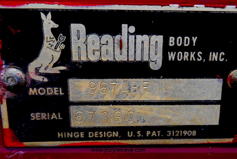 image for item H9858 Reading utility truck bed