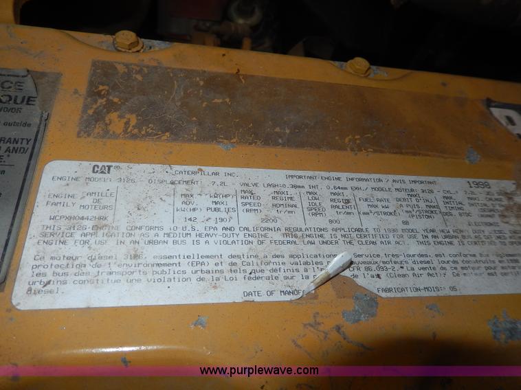 image for item I4345 1999 Chevrolet Blue Bird school bus