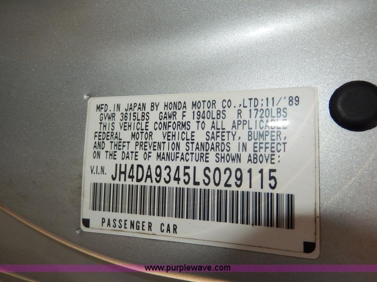 image for item I4370 1990 Acura Integra RS