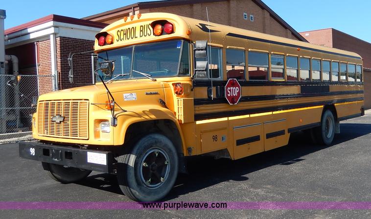 image for item I4456 1997 Chevrolet B7 Blue Bird school bus