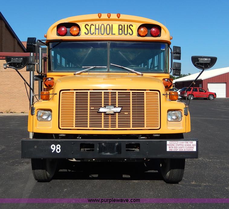 image for item I4456 1997 Chevrolet B7 Blue Bird school bus