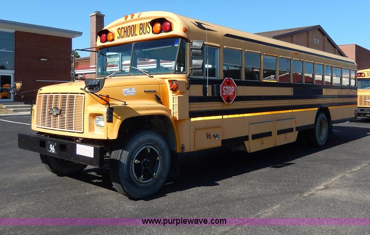 image for item I4457 1997 Chevrolet B7 Blue Bird school bus