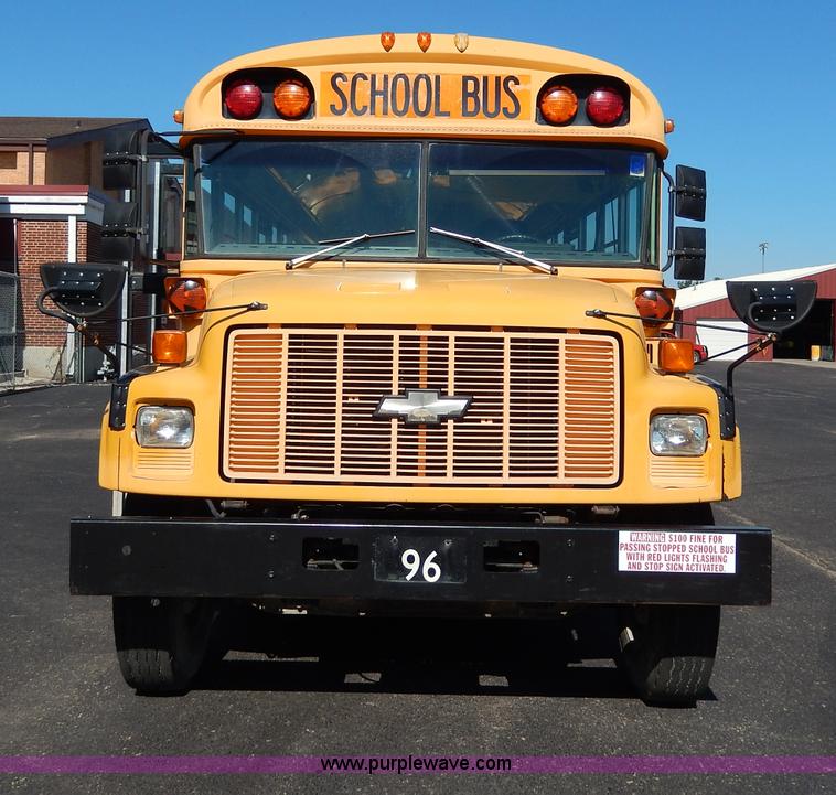 image for item I4457 1997 Chevrolet B7 Blue Bird school bus