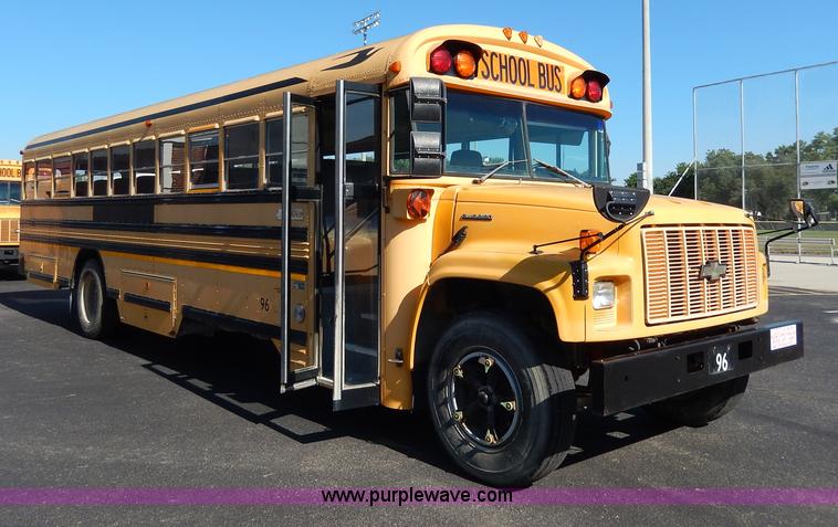 image for item I4457 1997 Chevrolet B7 Blue Bird school bus
