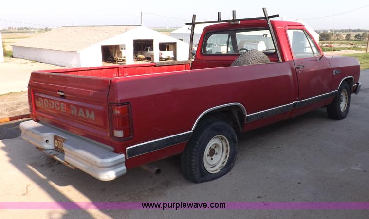 image for item I7641 1989 Dodge Ram 100 pickup truck