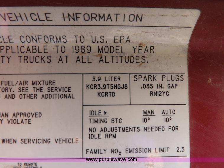 image for item I7641 1989 Dodge Ram 100 pickup truck