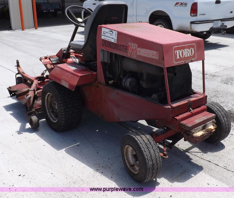image for item I7660 Toro Ground Master 72 ZTR lawn mower