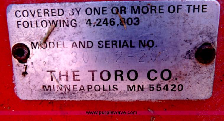 image for item I7660 Toro Ground Master 72 ZTR lawn mower