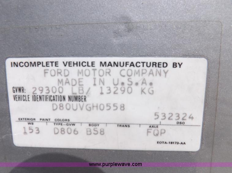 image for item I7667 1980 Ford Custom Cab 8000 firetruck