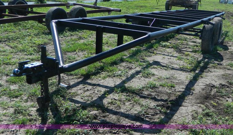 image for item AD9156 Shop built pipe frame tubing trailer