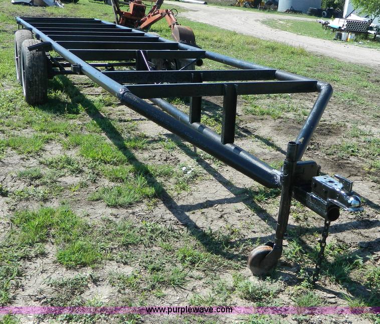 image for item AD9156 Shop built pipe frame tubing trailer