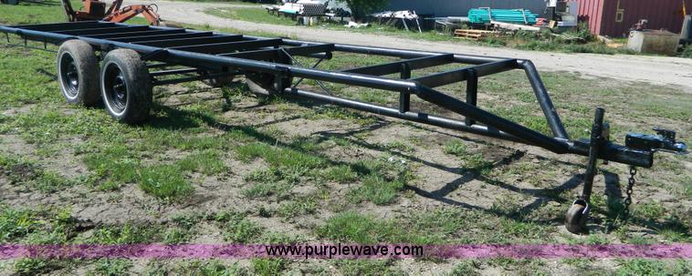 image for item AD9156 Shop built pipe frame tubing trailer