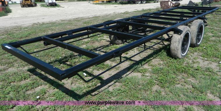 image for item AD9156 Shop built pipe frame tubing trailer