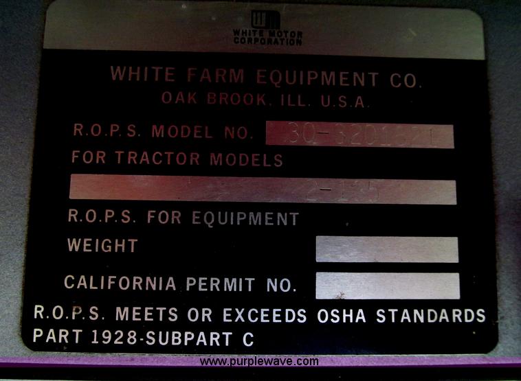 image for item D7460 1980 White 2-135 Field Boss tractor