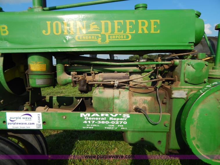 image for item G3413 John Deere B tractor
